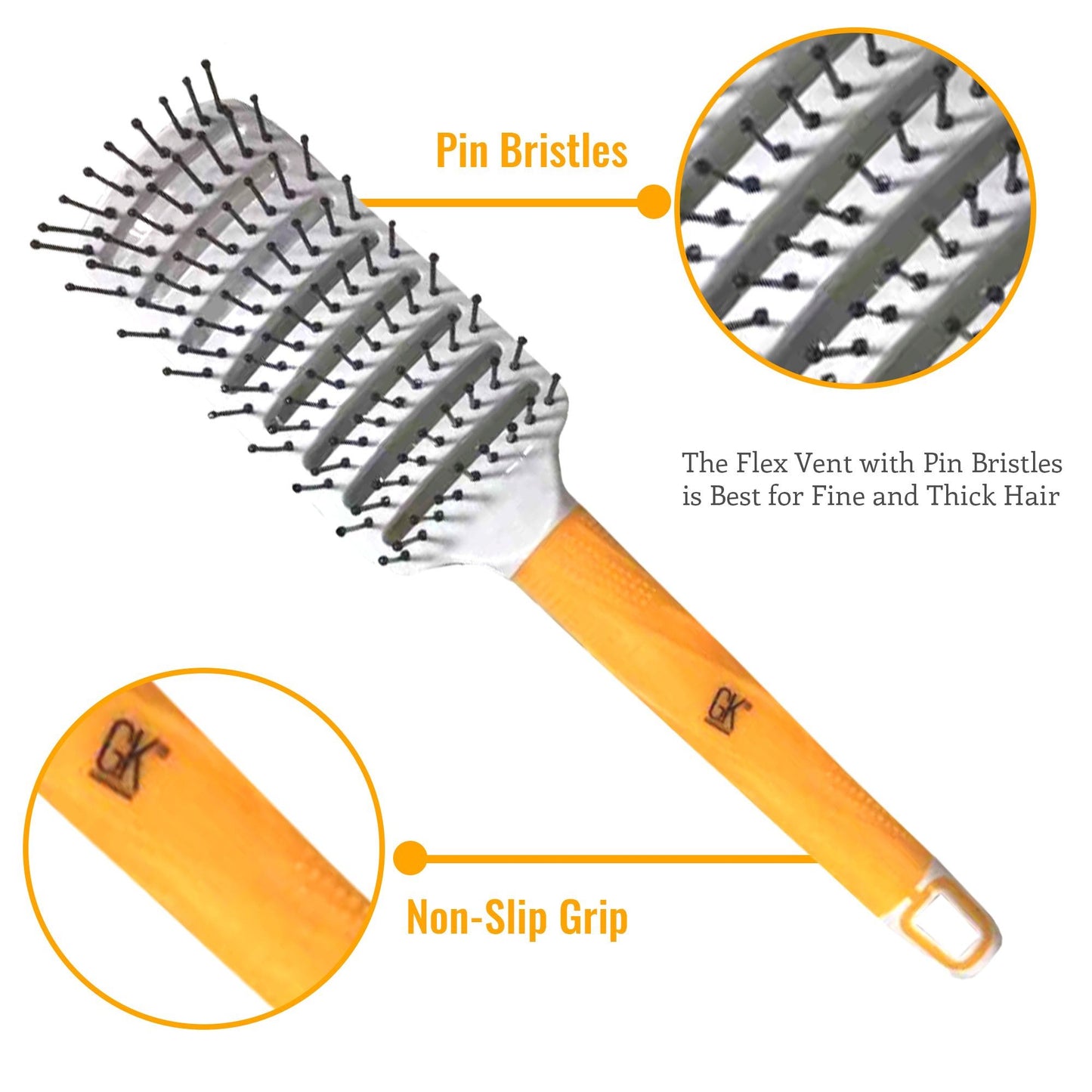 GKhair Vent Brush 2.5 inch