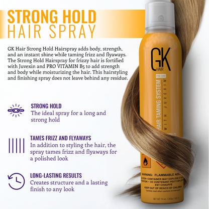 Strong Hold Hair Spray - GK Hair Europe